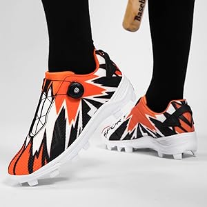 Amazon | [VimLex] 野球スパイク スパイク 野球シューズ 白 黑